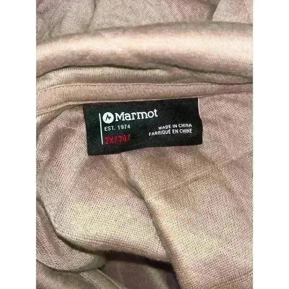 Marmot Roice Quilted Long Sleeve Sweatshirt with Snap Buttons Women's Size 3X - Picture 8 of 8